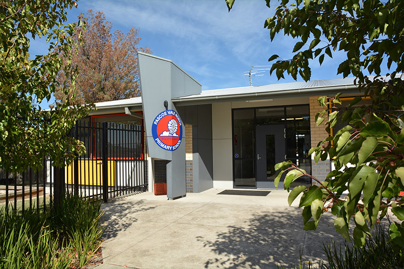 The school entrance